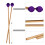 Middle Marimba Stick Mallets 42cm Purple Beech Handle for Percussion 5
