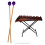 Middle Marimba Stick Mallets 42cm Purple Beech Handle for Percussion 1