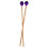 Middle Marimba Stick Mallets 42cm Purple Beech Handle for Percussion 3