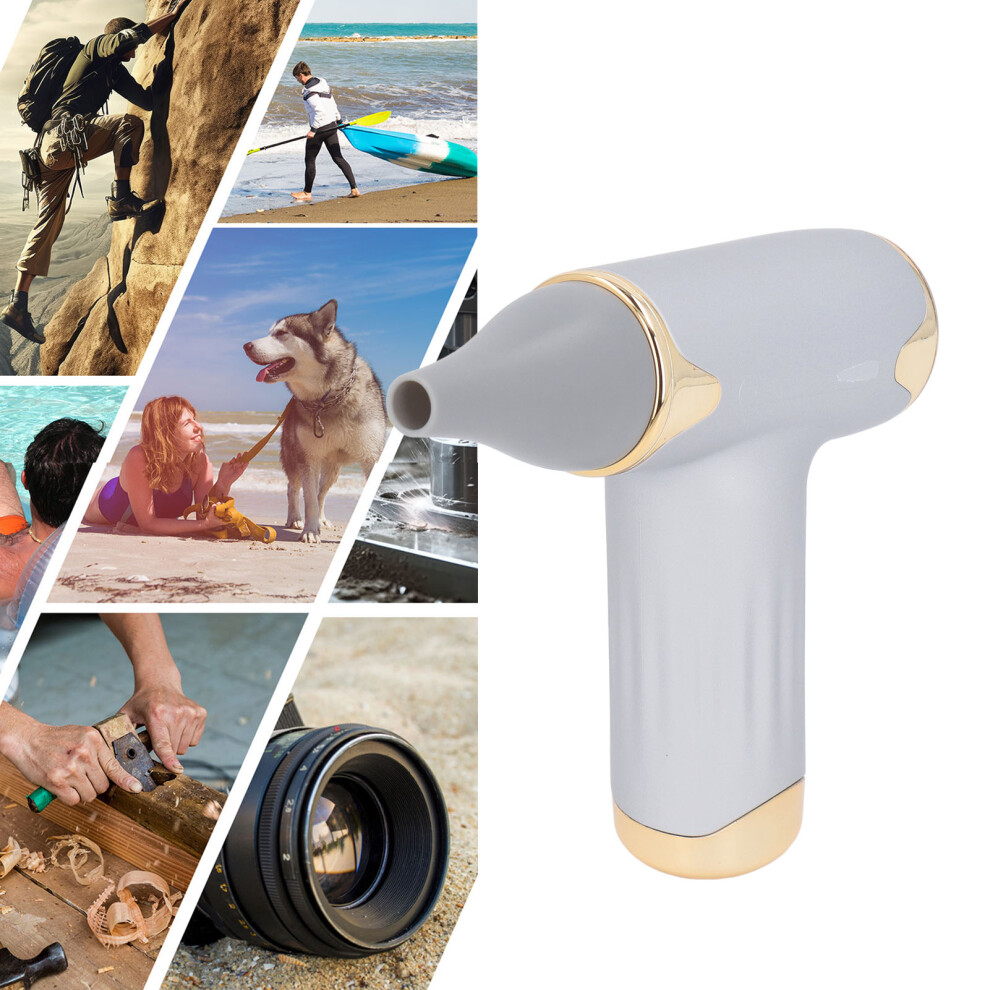 Silver 60W Handheld Hair Dryer & Dust Blower, 1100Mah,