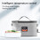 30W 8L Portable Car Warmer Bag with Adjustable Temp Display Grey 3