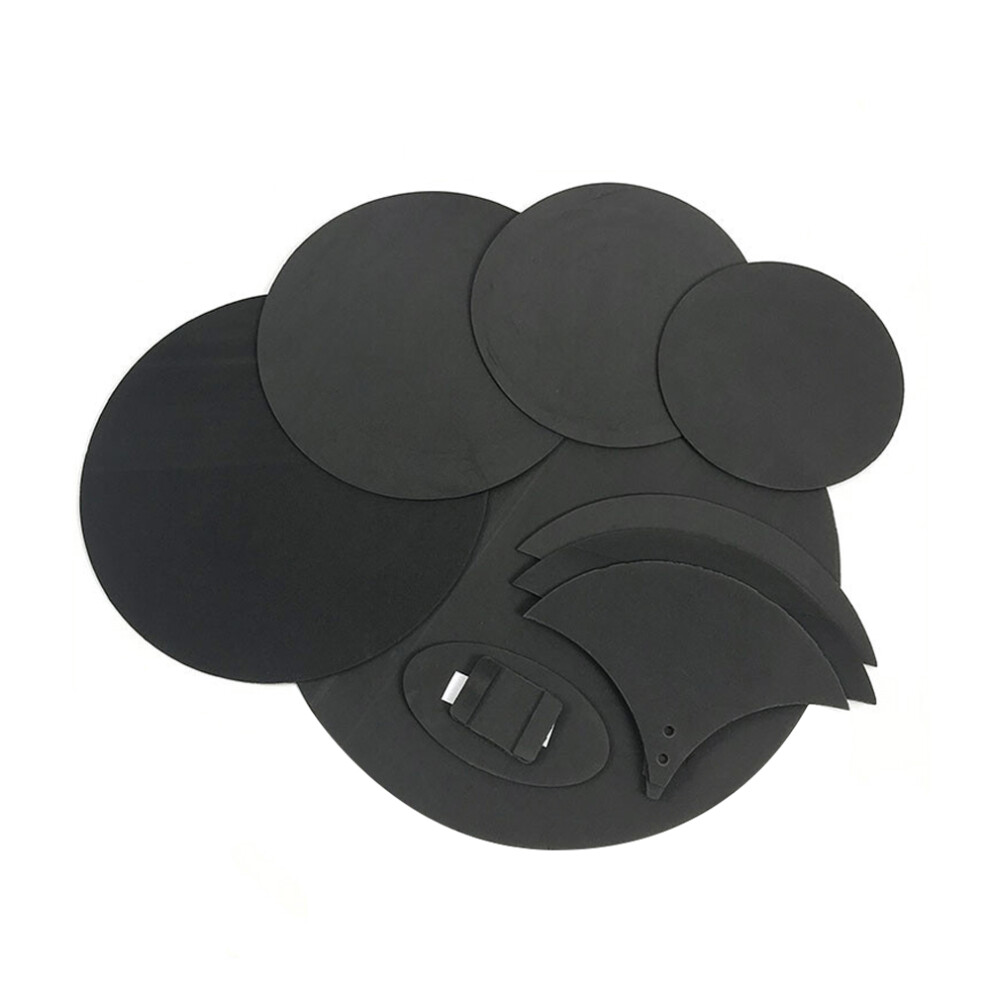 8-Piece Drum Silencer Set for Practice, 5 Mutes for Drums & 3 Cymbals