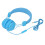 Casque pliable bleu avec micro, 3,5 mm, 40 mm, câble de 1,2 m 16