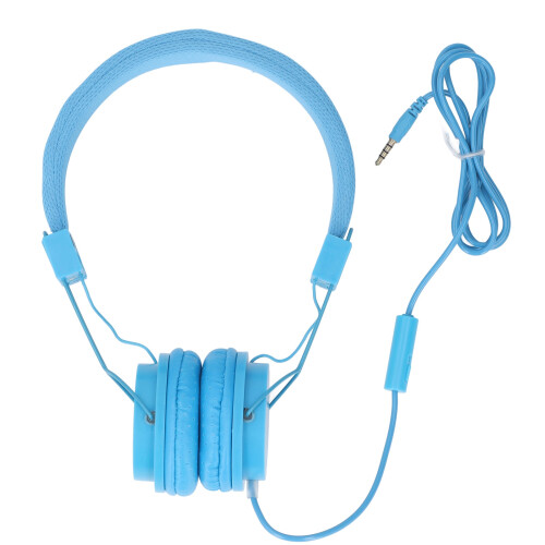 Casque pliable bleu avec micro, 3,5 mm, 40 mm, câble de 1,2 m 2