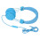 Casque pliable bleu avec micro, 3,5 mm, 40 mm, câble de 1,2 m 15