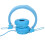 Casque pliable bleu avec micro, 3,5 mm, 40 mm, câble de 1,2 m 14