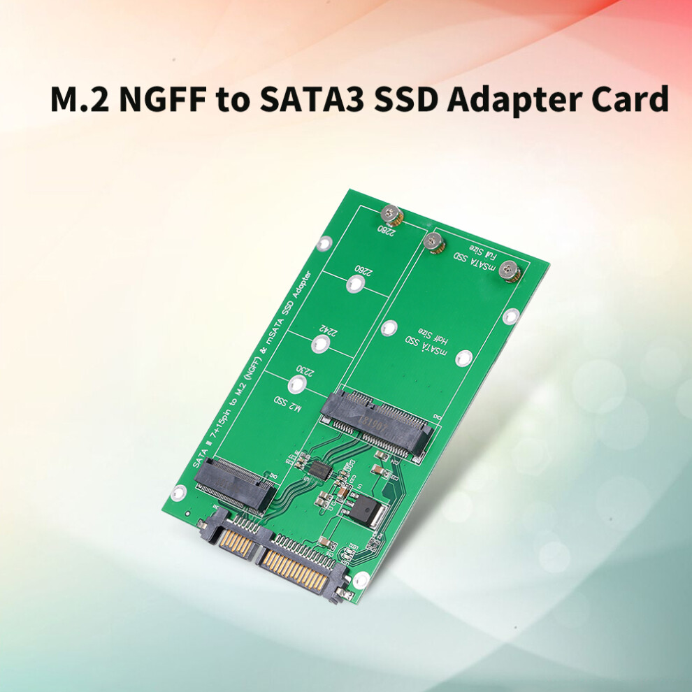 M.2 Ngff To Sata Adapter Card For B-Key Ssd, Supports 2230-2280 8431334929248