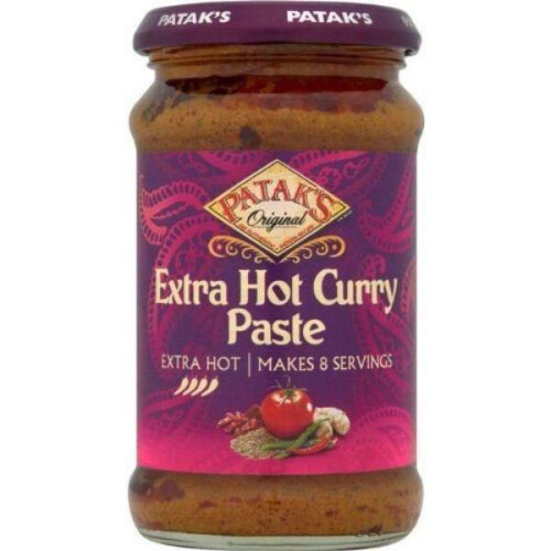 Patak's Extra Hot Curry Paste 283g | Authentic Indian Curry Paste 1