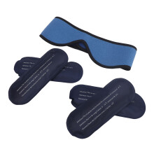 Compresa de hielo facial profesional de poliéster azul