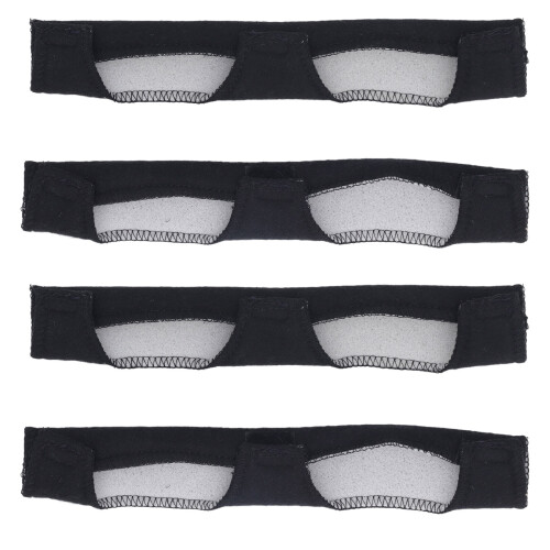 4 pezzi di fasce per casco in cotone, lavabili, bianche 1