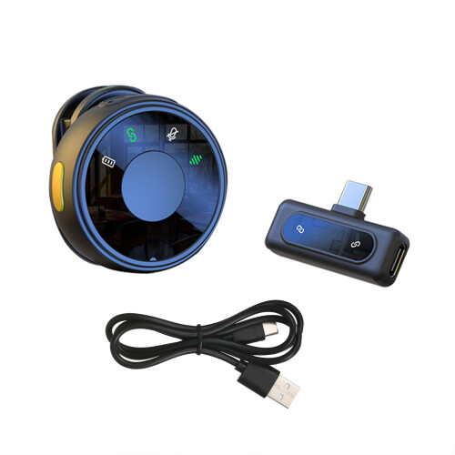 Micro-cravate en forme de disque, 70 mAh, double 2,4 GHz Type-C 2