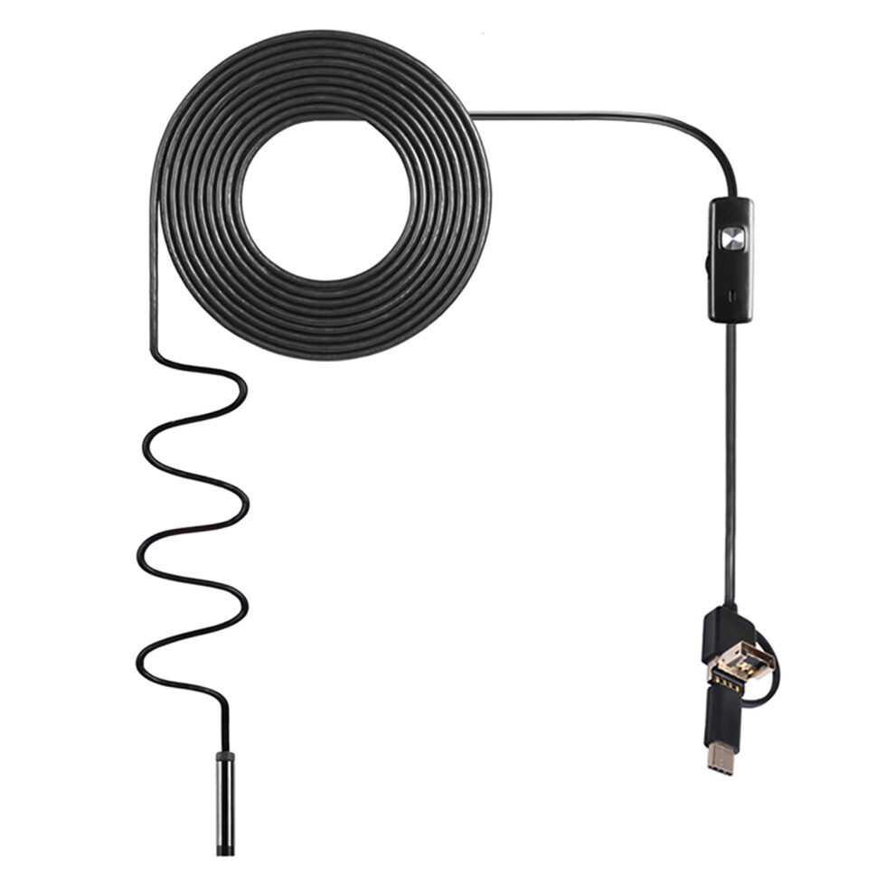Industrial 3-In-1 Endoscope Borescope Camera Ip67 Waterproof With Built-In Leds 5021334933074