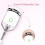 Recourbe-cils chauffant à deux vitesses 230 mAh blanc compact 3