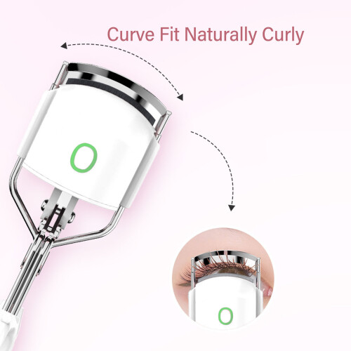 Recourbe-cils chauffant à deux vitesses 230 mAh blanc compact 2