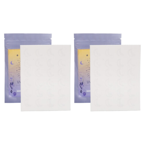 Pack de 2 stickers UV, 24 pièces de patch solaire en forme de lune 1