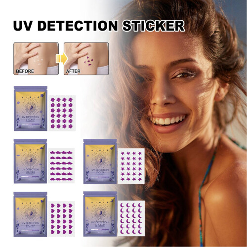 48 pièces de patchs de test UV en forme de fleurs 2