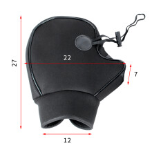 Windproof Waterproof Handlebar Mittens for Motorcycles & Scooters, Black