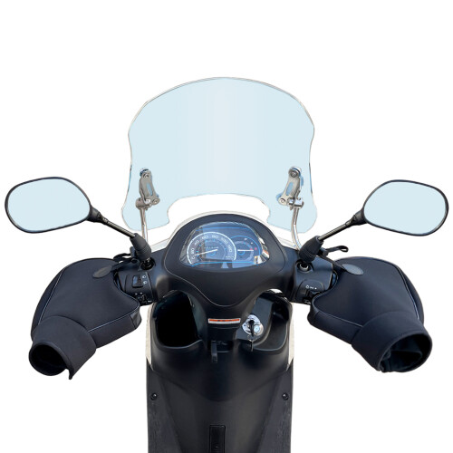 Windproof Waterproof Handlebar Mittens for Motorcycles & Scooters, Black 1