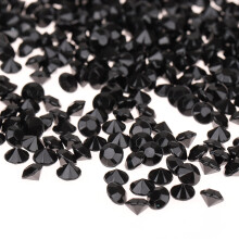1000pcs 6mm Black Acrylic Wedding Confetti Sparkle Gems Party Decor