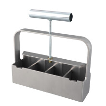 Handheld Soil Blocker 2-Inch Soil Block Maker with 3 Dibblers for Garden
