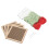 Kit de point de croix 4 pièces motif floral vert clair 16