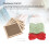 Kit de point de croix 4 pièces motif floral vert clair 13