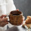For 420ml Retro Rough Pottery Coffee Cup Japanese Ceramic Mugs White 2