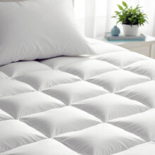 (Super King (180 x 200 + 10cm)) High Quality Mattress Topper 10CM / 4Inch Extra Thick Deep Toppers Single Double King Super King Bed Size