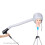 Nylon-Haartrocknerkappe 38 cm Durchmesser, 50 g, Silber 9
