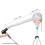 Nylon-Haartrocknerkappe 38 cm Durchmesser, 50 g, Silber 6