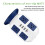 Tower Surge Protector Power Strip 8 AC Outlets 4 USB 3M Cable Blue 5