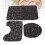 Set da 3 pezzi: copricoperchio del WC a forma U e tappetino nero 13