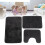 3-teiliges Töpfchentraining-Set U-förmiges schwarzes Matten-Set 14