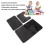 3-teiliges Töpfchentraining-Set U-förmiges schwarzes Matten-Set 4