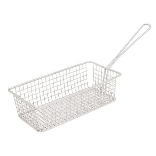 Panier de friture rectangulaire moyen en acier inoxydable 304 2