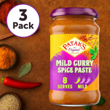 Patak's Mild Curry Paste 283g (Pack of 3) | Authentic Indian Curry Paste