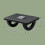 Repose-pieds sous le bureau noir 21,16 oz massage 2