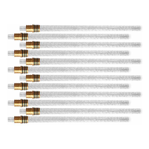 10 Stück Weinflaschen-Fackel-Docht-Set Messing, 35  1,27 cm
