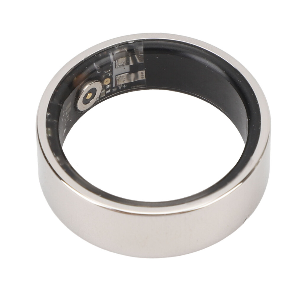 Smart Ring Health Tracker, IP68 Waterproof, 10 Size, Silver-image-OPC-PJDCNXJ-NEW