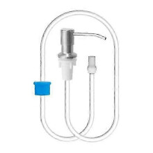 Stainless Steel Sink Soap Dispenser with 100CM Extension Tube Press Kitchen Countertop Built-in Sink
