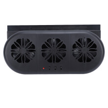 Ventilador USB para coche con 3 puertos, 550 g, 230x113x52 mm, Negro