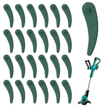 suitable for 25 Pieces Replacement Trimmer Blades, Universal Spare Plastic Blades, for Bosch Durablade
