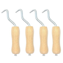 Rebar Twister with Wooden Handle Concrete Iron Wire Tie Twister Tool Hand Steel Tie Tool suitable for