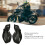 Universal Black ABS Motorcycle Handguards Windproof Shatterproof Handle Protector 4