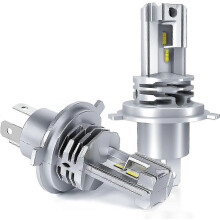 suitable for H4 LED Bulb, 6500K White for Car 12V-24V Hi/Lo Beam Conversion Headlight Bulb Kit. (2pcs)-CHENG