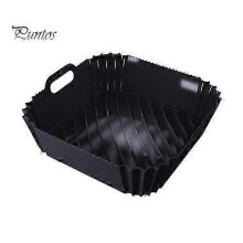 Silicone Air Fryer Liners Reusable Square Airfryer Liners for 4-6 QT Food-Grade Baking Pan Liner Air