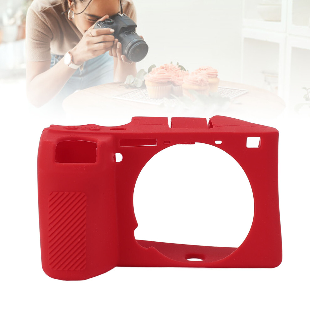 Shockproof Silicone Camera Hood Case For A6700 12X7cm Red 9431334949450