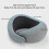 Modello: Cuscino per il collo a forma di U in memory foam, grigio scuro 5