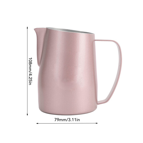 Milchaufschäumerbecher 450 ml 79 x 108 mm glänzendes Pink 1