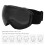 Ski Snowboard Goggles DoubleLayer AntiFog UV Black 19cm 4
